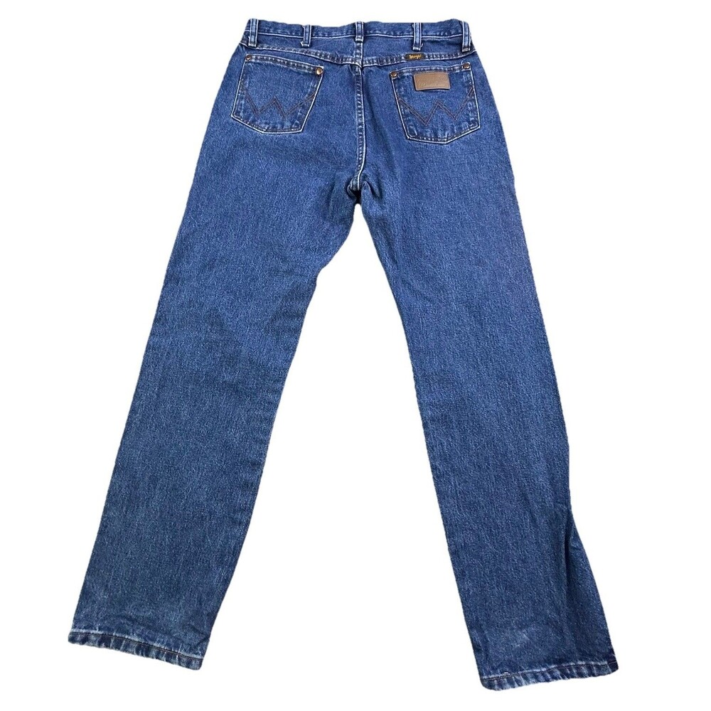 Vintage Wrangler Jeans Mens 32x32 Blue Medium Wash Cowboy Cut Western 13MWZ - Picture 7 of 13